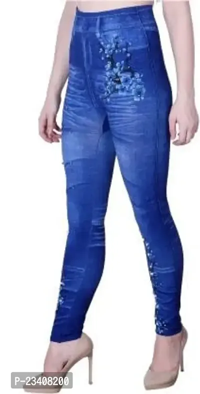 Jeans and Jegging for Women and Girl MOTI Blue FLOWER26-thumb4