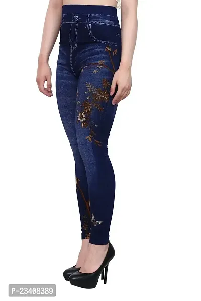 Jeans and Jegging for Women and Girl Yellow Leaf PRINT28-thumb3