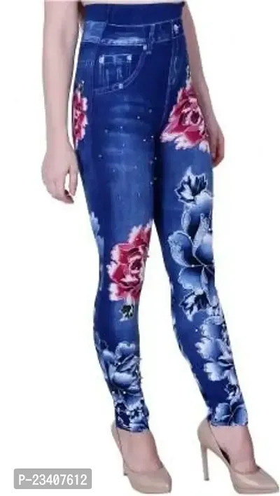 Jeans and Jegging for Women and Girl MOTI Pink Flower-thumb3