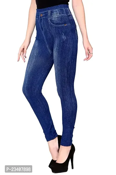 Jeans and Jegging for Women and Girl Navy Damage PRINT28-thumb3