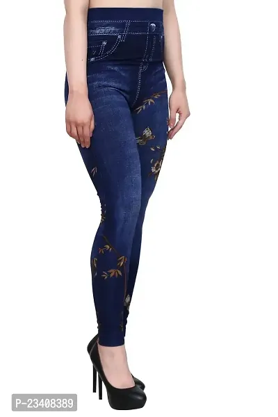 Jeans and Jegging for Women and Girl Yellow Leaf PRINT28-thumb4