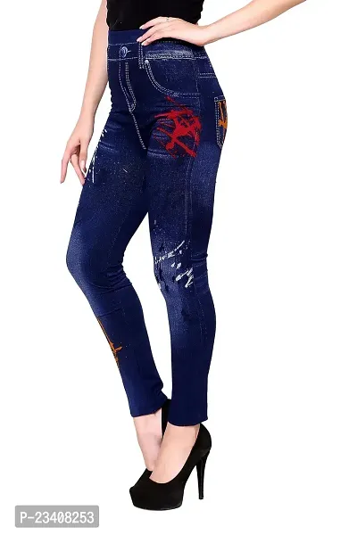 Jeans and Jegging for Women and Girl RED Yellow PRINT28-thumb4