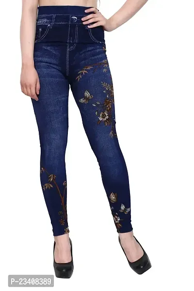 Jeans and Jegging for Women and Girl Yellow Leaf PRINT28