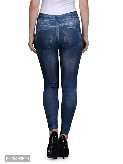 Jeans and Jegging for Women and Girl Navy Damage PRINT28-thumb3