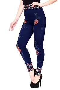 Jeans and Jegging for Women and Girl Lotus Print-thumb1