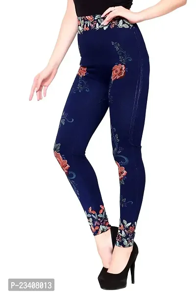 Jeans and Jegging for Women and Girl Lotus Print-thumb2