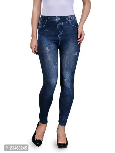 Jeans and Jegging for Women and Girl Navy Damage Print