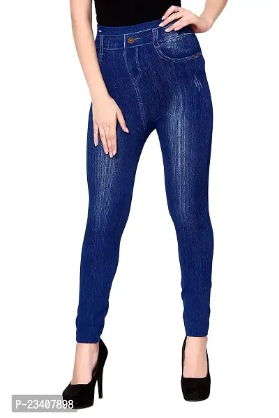 Jeans and Jegging for Women and Girl Navy Damage PRINT28-thumb0