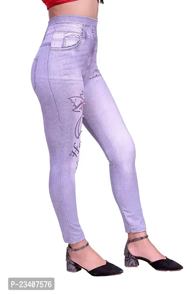 Jeans and Jegging for Women and Girl HAPPYDAY Grey Print-thumb3