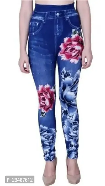 Jeans and Jegging for Women and Girl MOTI Pink Flower-thumb0