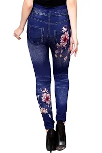 Jeans and Jegging for Women and Girl Marron Flower PRINT28-thumb1