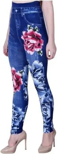 Jeans and Jegging for Women and Girl MOTI Pink Flower-thumb3