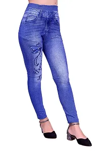 Jeans and Jegging for Women and Girl HAPPYDAY Blue Print-thumb2
