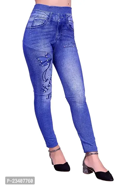 Jeans and Jegging for Women and Girl HAPPYDAY Blue Print-thumb3