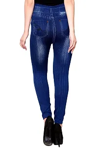 Jeans and Jegging for Women and Girl Navy Damage PRINT28-thumb1