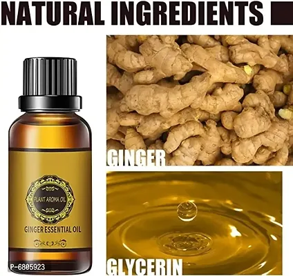 Belly Drainage Ginger Oil,Ginger Essential Oil Plant Aroma Oil,Slimming Tummy Ginger Oil, Lymphatic Drainage Ginger Oil 30ml-thumb0