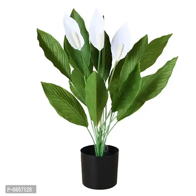 THE BALCONY PROJECTS SUPERIOR QUALITYPEACE LILY  ARTIFICIAL PLANT WITH POT FOR HOME DECORATION,TABLE TOP,CORNERS