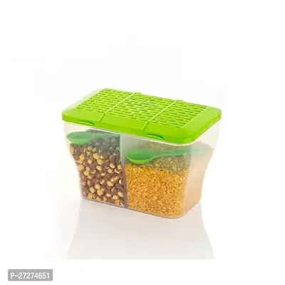 Useful Plastic Transparent Airtight Storage Containers with 2 Spoons