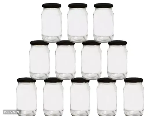 Useful Airtight Glass Jars with Lids- Pack of 12-thumb0