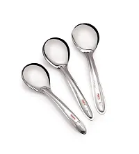 Roop'S Serving Spoon 3 Pc Set, Silver-thumb1