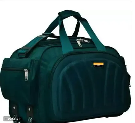 Stylish Green Polyester Solid Travel Bags-thumb0