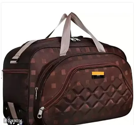 Stylish Brown Polyester Solid Travel Bags