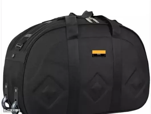 Stylish Black Nylon Solid Travel Bags