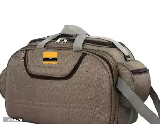 Stylish Brown Polyester Solid Travel Bags