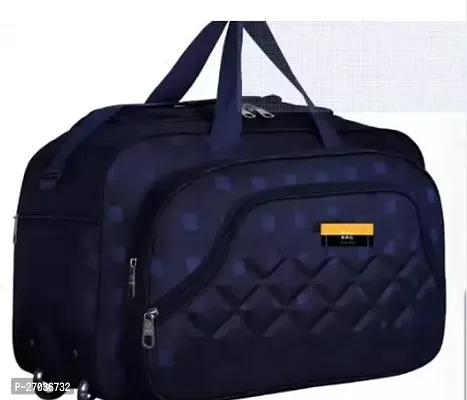 Stylish Navy Blue Polyester Solid Travel Bags