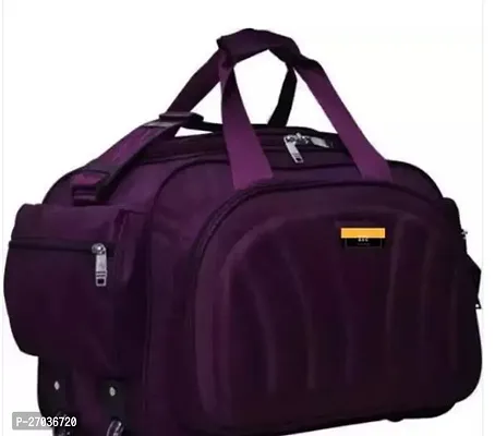 Stylish Purple Polyester Solid Travel Bags