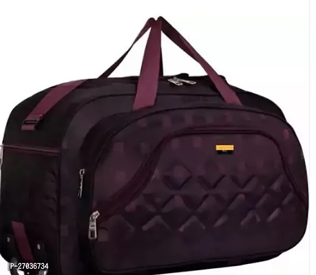 Stylish Purple Polyester Solid Travel Bags