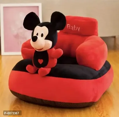 Baby Sofa Seat Chair Mickey Mouse Shaped Soft Plush Cushion Supporting Sofa Seat for Babies, Kids-thumb0