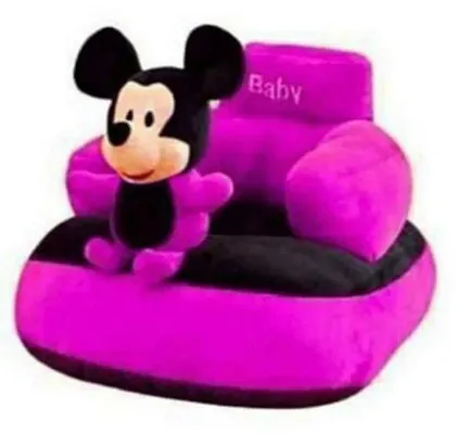Baby Sofa Seat Chair Mickey Mouse Shaped Soft Plush Cushion Supporting Sofa Seat for Babies, Kids