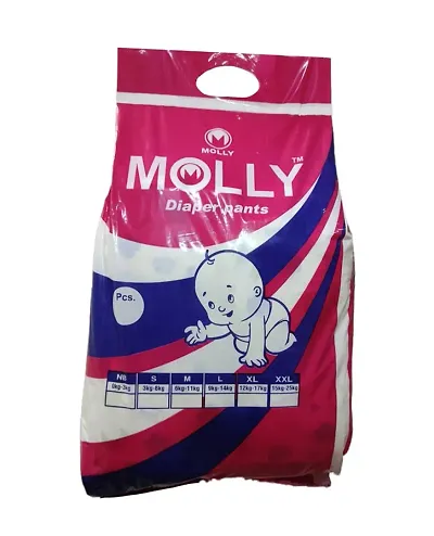 Trendy Molly Baby Diapers, Soft and leakage proof dry pant diapers Multipack