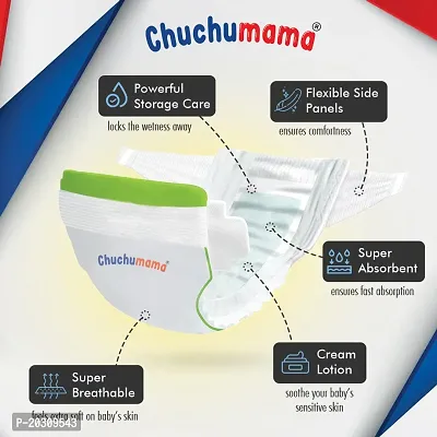Chuchumama taped style baby diaper Medium (M) Size Baby Diaper taped, 50 count-thumb3