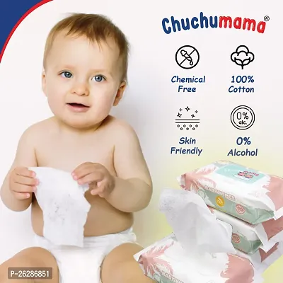 Chuchumama Baby Diaper Pants (Size M - 50 Counts) + FREE Chuchumama Baby Wipes 80 Sheets Per Pack-thumb4