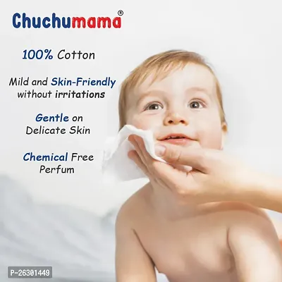 Chuchumama Baby Wipes with Cap System - 80 Pieces (Pack of 05) - 400 Sheets-thumb4