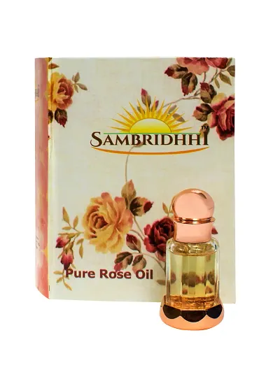 Sambridhhi's Premium 100% Pure and Natural oil Rose Oil (Gulab Oil) | Gulab ka Tel (10ml)
