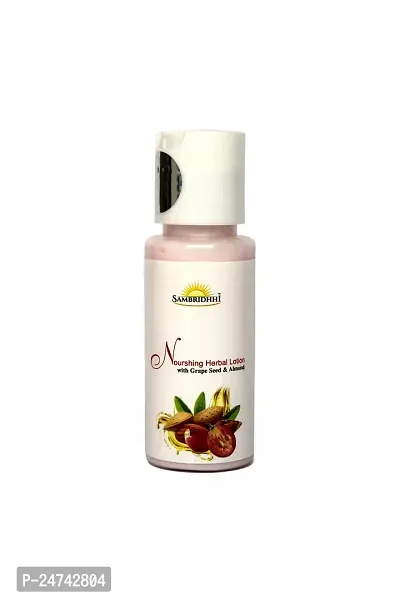 SAMBRIDHHI Nourishing Herbal Lotion with Grape seed and Almond  (50 ml)-thumb0