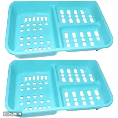 Stylish Blue Plastic Soap Case Pack Of 2