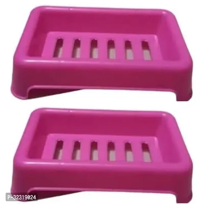 Stylish Pink Plastic Soap Case Pack Of 2-thumb0