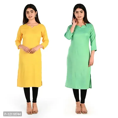 Women Rayon Kurti Pack Of 2