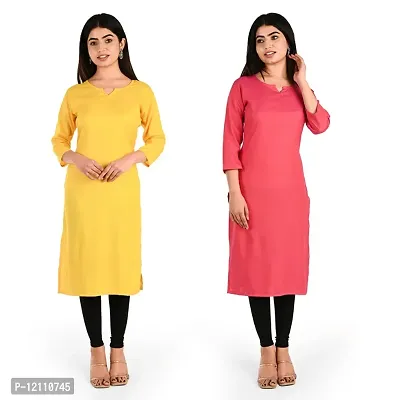 Women Rayon Kurti Pack Of 2