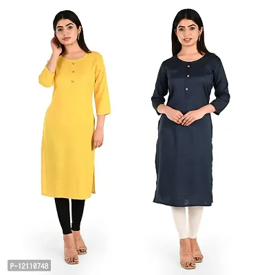 Women Rayon Kurti Pack Of 2