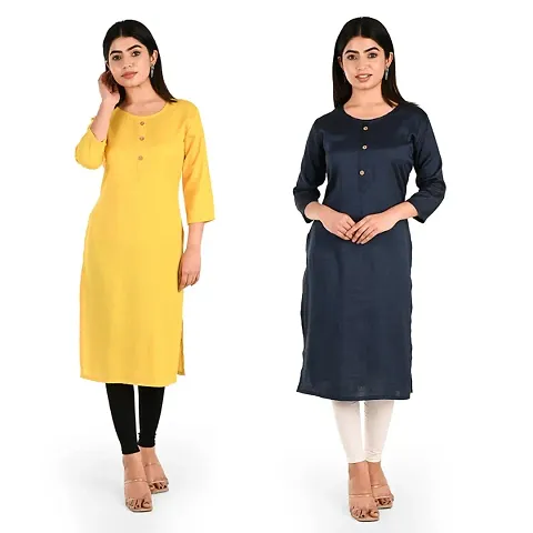 Women Rayon Kurti Pack Of 2