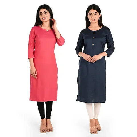 Fancy Rayon Kurti for Women Pack of 2