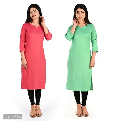 Women Rayon Kurti Pack Of 2