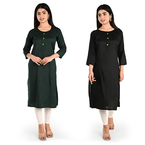 Women Rayon Kurti Pack Of 2