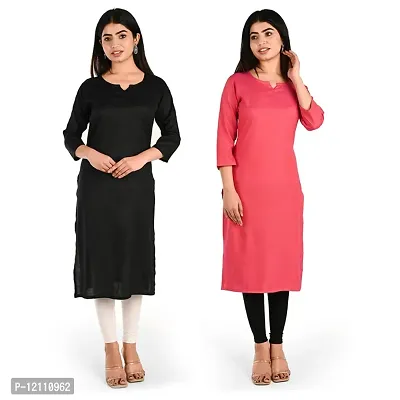 Women Rayon Kurti Pack Of 2