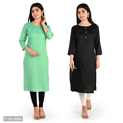 Women Rayon Kurti Pack Of 2